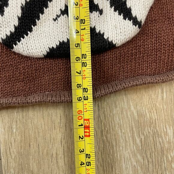 Storybook Knits Safari Animal Print Cardigan Zebra Giraffe Leopard M Button - Picture 4 of 12